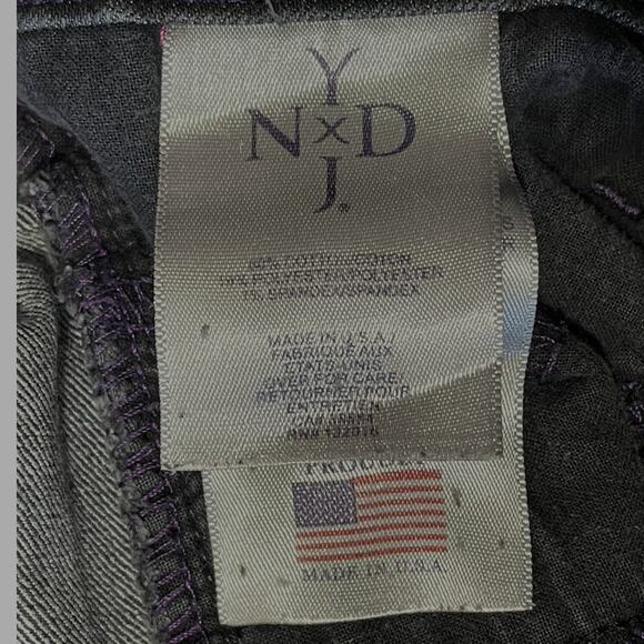 NYDJ-Not Your Daughter's Jeans Faux Leather‎ Pocket Accents Bootcut Black SZ 6P - Picture 7 of 12